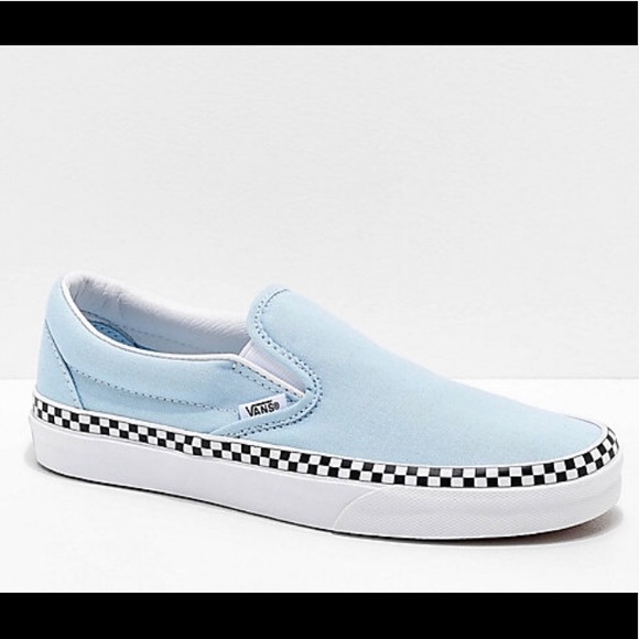 Vans Shoes Brand New Vans Foxing Blue Check 8 Poshmark